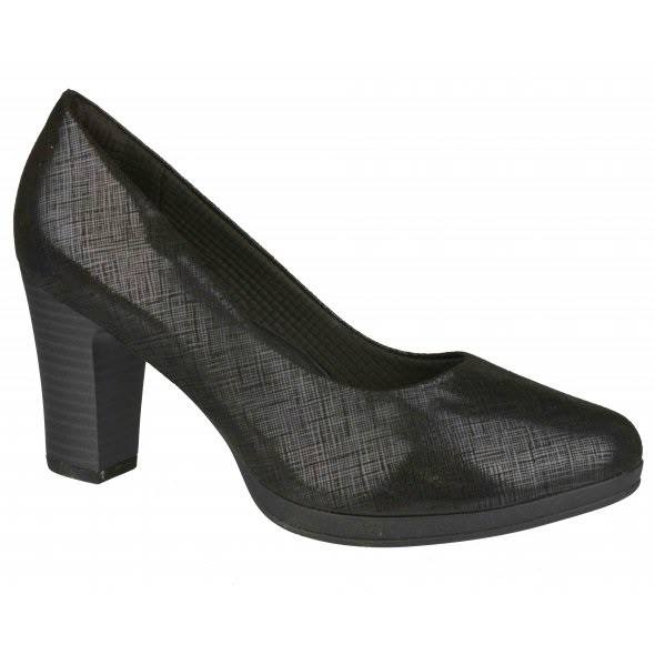 MEDICAHELLAS - Υπόδηση - Γυναικεία Μαύρα Ανατομικά Παπούτσια Με Τακούνι Piccadilly